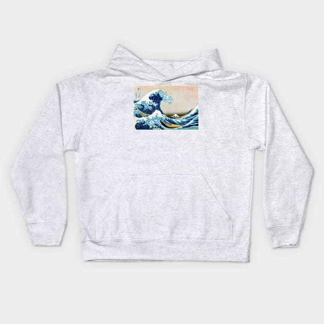 The Great Wave off Kanagawa (C008/9659) Kids Hoodie by SciencePhoto